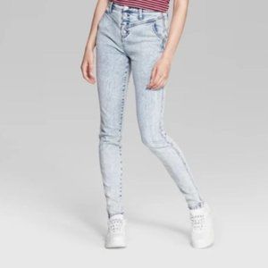 Wild Fable Acid Wash Yoke Button Fly Mom Jean 10